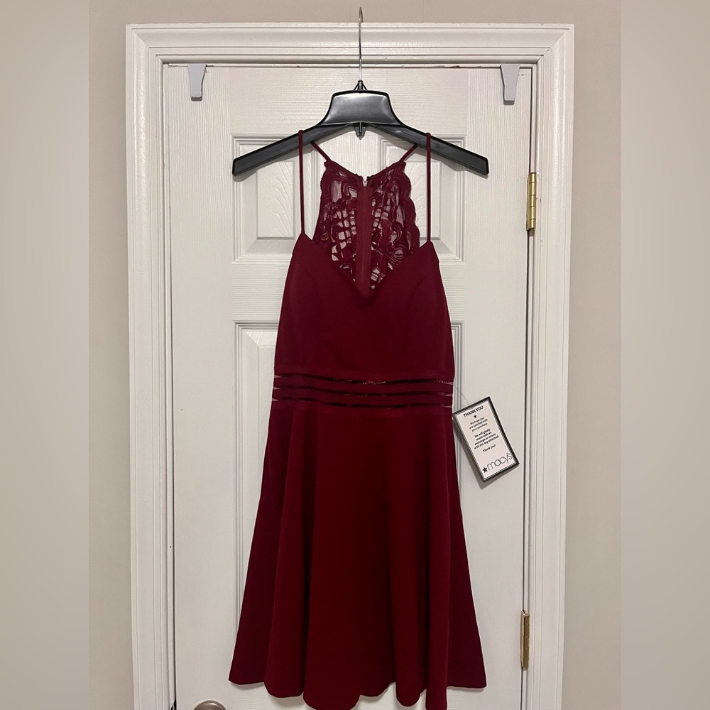 Wine Red Cocktail Dress